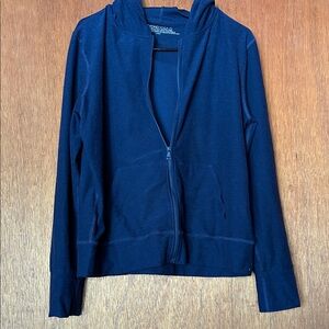 Beyond Yoga Navy Blue Zip-Up